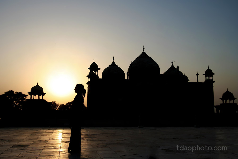 Sunset on Taj Mahal
